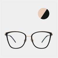 Combined frame (metal + TR90) or glasses with blue light protection, with spring hinges FA87106