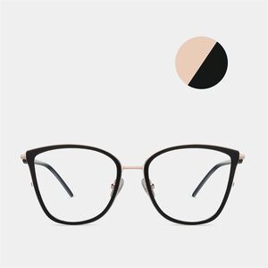 Combined frame (metal + TR90) or glasses with blue light protection, with spring hinges FA87106