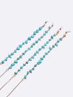 Набор из двух акриловых цепочек для очков черного и фиолетового цвета GM127