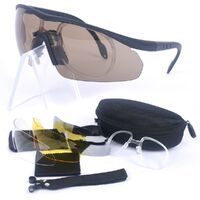 Очки защитные противоударные тактические +4 насадки 战术套装-C3