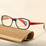 Очки для чтения пластиковые из поликарбоната с защитой Blue Ray Cut и флексом KY8012, диоптрии от 0.00 до +4.00