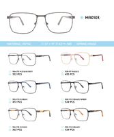 Metal frame with TR-90 temples with spring hinges MR0103