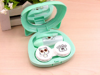 Набор для контактных линз складной с зеркалом и пинцетом KD052