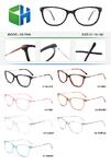Plastic acetate frame for women with spring hinges CH7910-DA