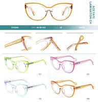 Plastic frames for glasses, acetate lamination Big City CH3204