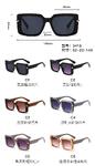 PC plastic sunglasses with metal hinge and UV400 lenses 3418W
