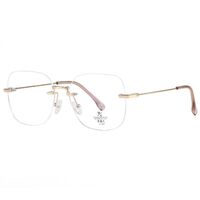 Rimless metal frames with Blue Ray Cut lenses MAMO F99105