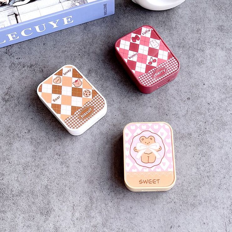 Набор для мягких контактных линз XY5049菱形熊兔樱桃