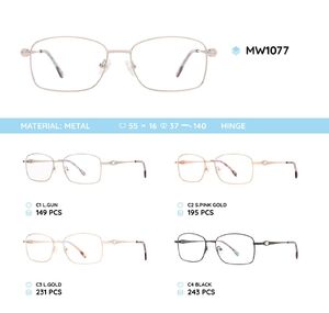 Metal women's frame for glasses MW1077