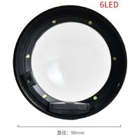 Reading magnifier, cylinder magnifying glass with backlight 1269, magnification: 5X