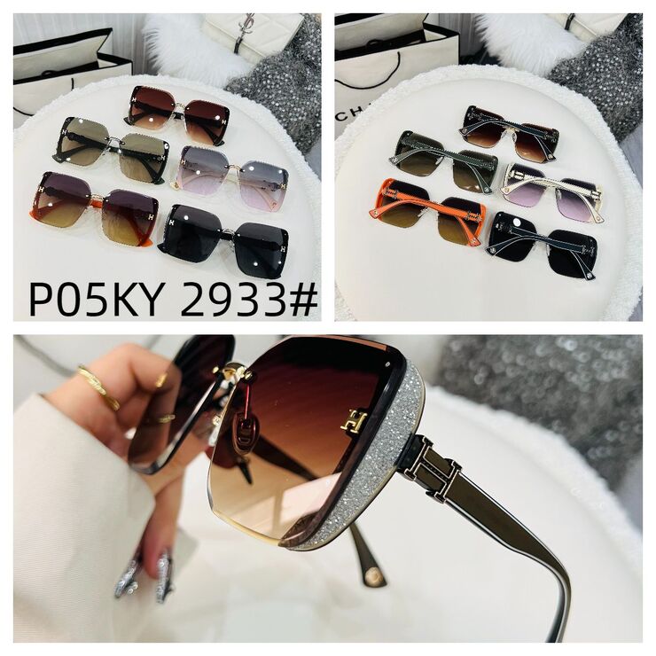 Polarized metal + TR90 sunglasses P05KY 2933