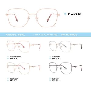 Metal women's frame for glasses MW2048