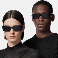 Пластиковые зимние солнцезащитные очки с квадратными линзами Elit 4446-EL