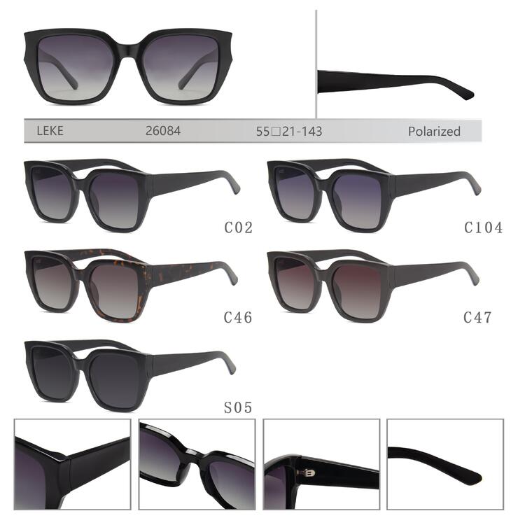 Polarized plastic sunglasses for women Leke LK26084
