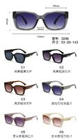 PC plastic sunglasses with plastic hinge 3208W