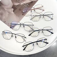 Metal rimless glasses with Blue ray cut KY8110