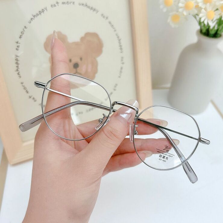 Metal frame with Blue Ray Cut protection lenses MAMO 8679
