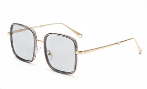 Очки металлические блюблокеры защитные с линзами Blue Ray Cut с защитой от синего света 9257B