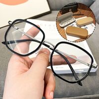 Очки металлические с защитой от синего света KY1216, с футляром и без