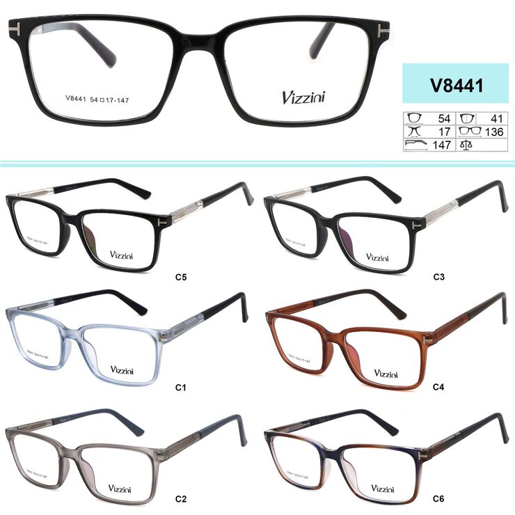 Plastic eyeglasses frame VIZZINI V8441