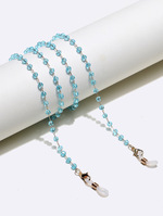 Glasses chain with beads and crystals GL1330