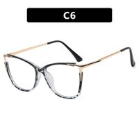 Combined (plastic+metal) glasses with blue light protection for women 8029-PN