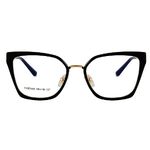 Combined frame (metal + TR90) or glasses with blue light protection, with spring hinges FA87006