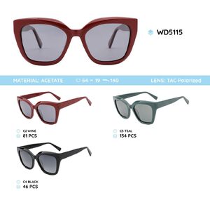 Plastic acetate frame polarized sunglasses WD5115