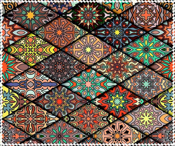 Салфетка для ухода за очками с принтом, материал микрофибра, в индивидуальной упаковке C44 UZOR3, 17,5 *14,5 см