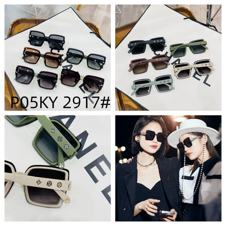Polarized metal + TR90 sunglasses P05KY 2917