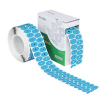 Липкий сегмент (липучки, слиперы, противоскользящие накладки для блокировки) для линз, синий цвет, материал полиэтилен, 1000 штук, NY-0991