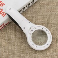 Magnifier with universal backlight, magnifying glass with handle 9586-XX, diameter 55 mm, magnification: 4Х