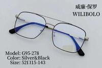 Оправа металлическая ультратонкая мужская с флексом Wilibolo G95-278