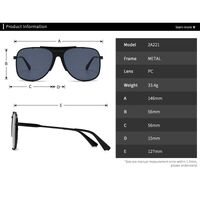 Metal retro round sunglasses Elit 2A221-EL