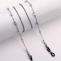 Metal non-slip chain, with colored beads, for glasses and masks GL1879