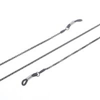 Металлическая нескользящая цепочка черного цвета, для очков и масок GL861