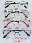 Metal frame for glasses with spring hinges 2243B