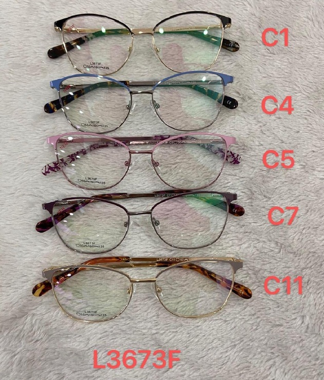 Metal frames for glasses L3673F