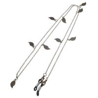 Металлическая нескользящая цепочка бронзового цвета, с листьями, для очков и масок GL132