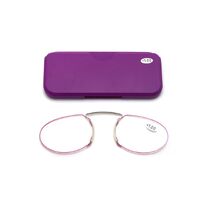Plastic reading pince-nez glasses with case 6021, diopters from +1.00 to +3.00, RMC=62-64