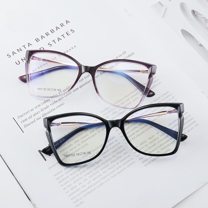 TR90 plastic frame or glasses with blue light protection, with spring hinges FA87122