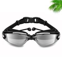 Swimming waterproof anti-fog goggles, earpugs, diopters from -1.50 to -6.00, 770-D-YU