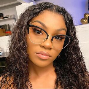 Combined (metal + plastic) nylor glasses with blue light protection for women 0527-PN