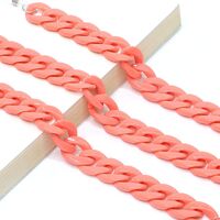 Акриловая нескользящая цепочка, толстая вогнутая 29 цветов, для очков и масок GB011