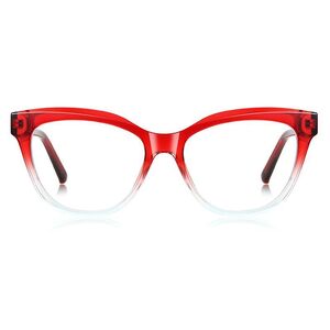 Plastic cat-eye TR90 frame for glasses with UV and Blue Ray Cut protection More LS007