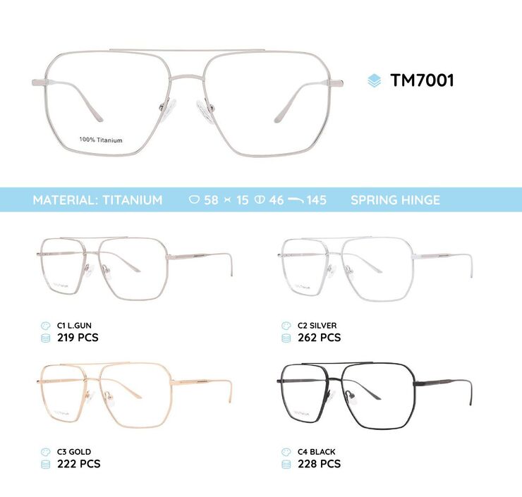 Оправа металлическая титановая TM7001