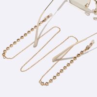 Металлическая нескользящая цепочка золотого цвета, с золотыми сердцами, для очков и масок GL1565