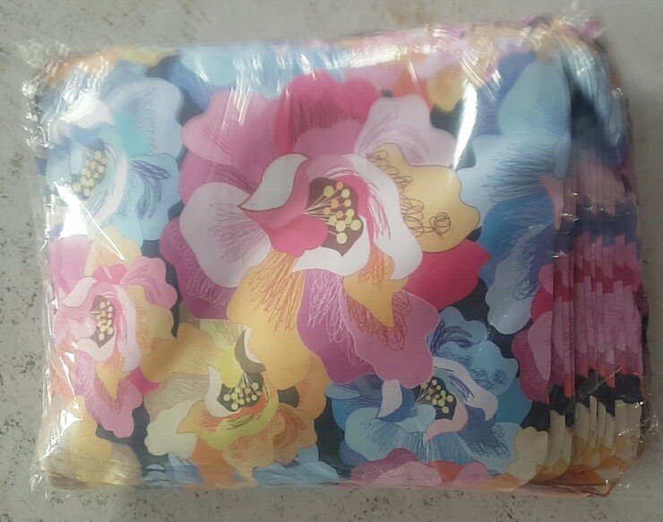 Салфетка для очков из материала микрофибра, плотный материал цветы带花的金布