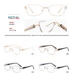 Metal frames for glasses with spring hinges Big City RD9001