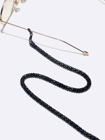 Gold corn form glasses chain GL898 black
